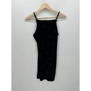 All That Jazz Womens Bodycon Velvet Y2K Dress Size S Whimsigoth HOCO Dark Fairy